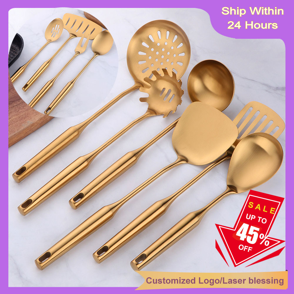 Kitchen Gadgets Gold - Gold kochgeschirr Edelstahl Kochen werkzeuge spachtel