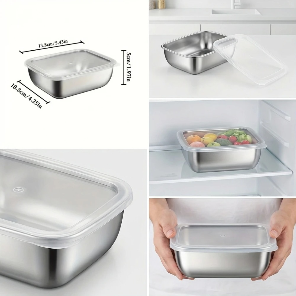 6-teiliges Edelstahl-Lebensmit – Kitchen Gadgets Organizer Bewertung und Preis